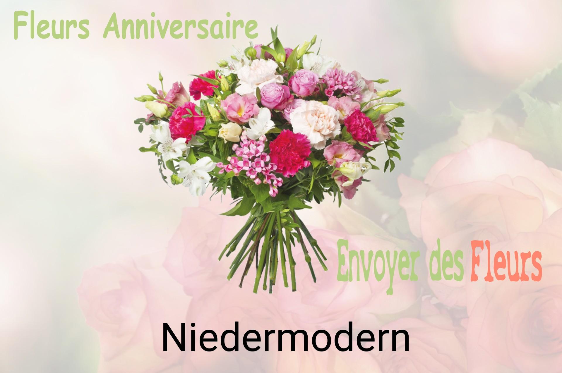 Bouquet de fleurs d’anniversaire livré à Niedermodern